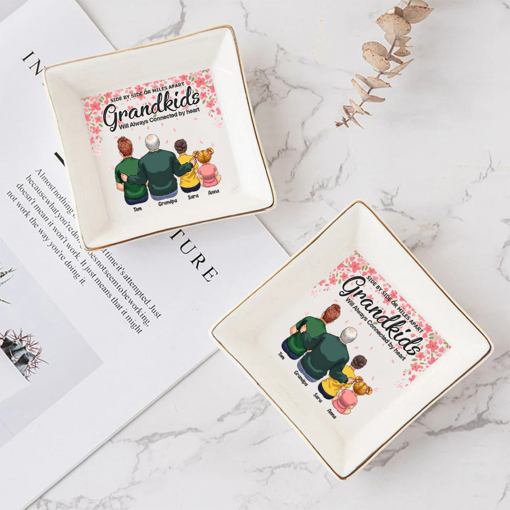 Side By Side - Cadeau pour grand-mère, grand-père - Porte-bijoux personnalisé