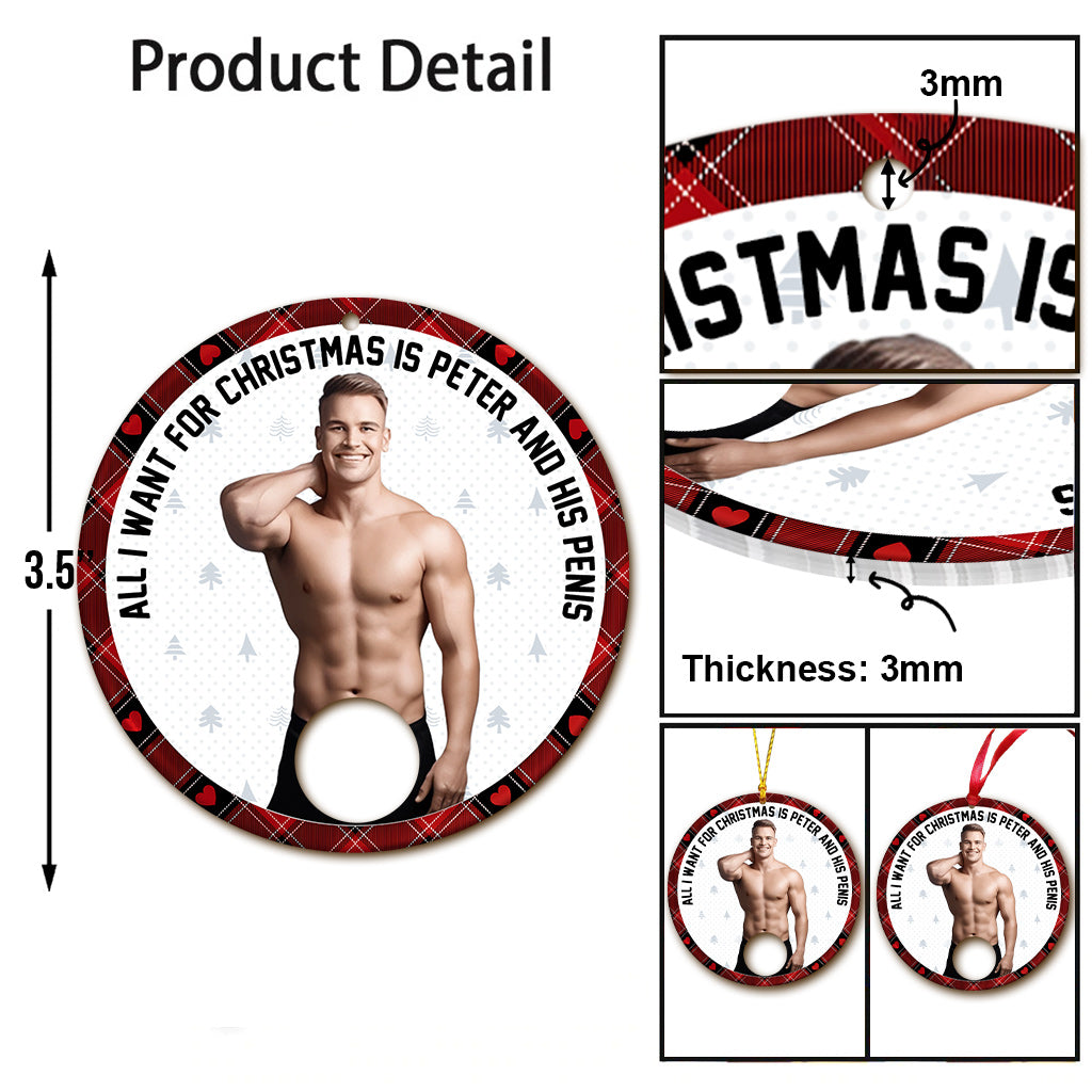 Tout ce que je veux pour Noël - Ornement personnalisé pour couple