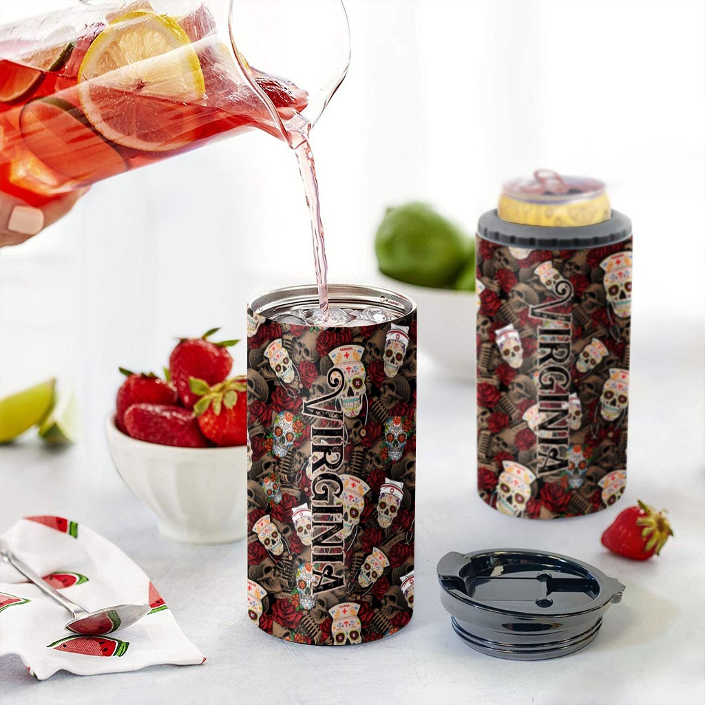 Une infirmière cool - Refroidisseur de canettes personnalisé pour infirmière