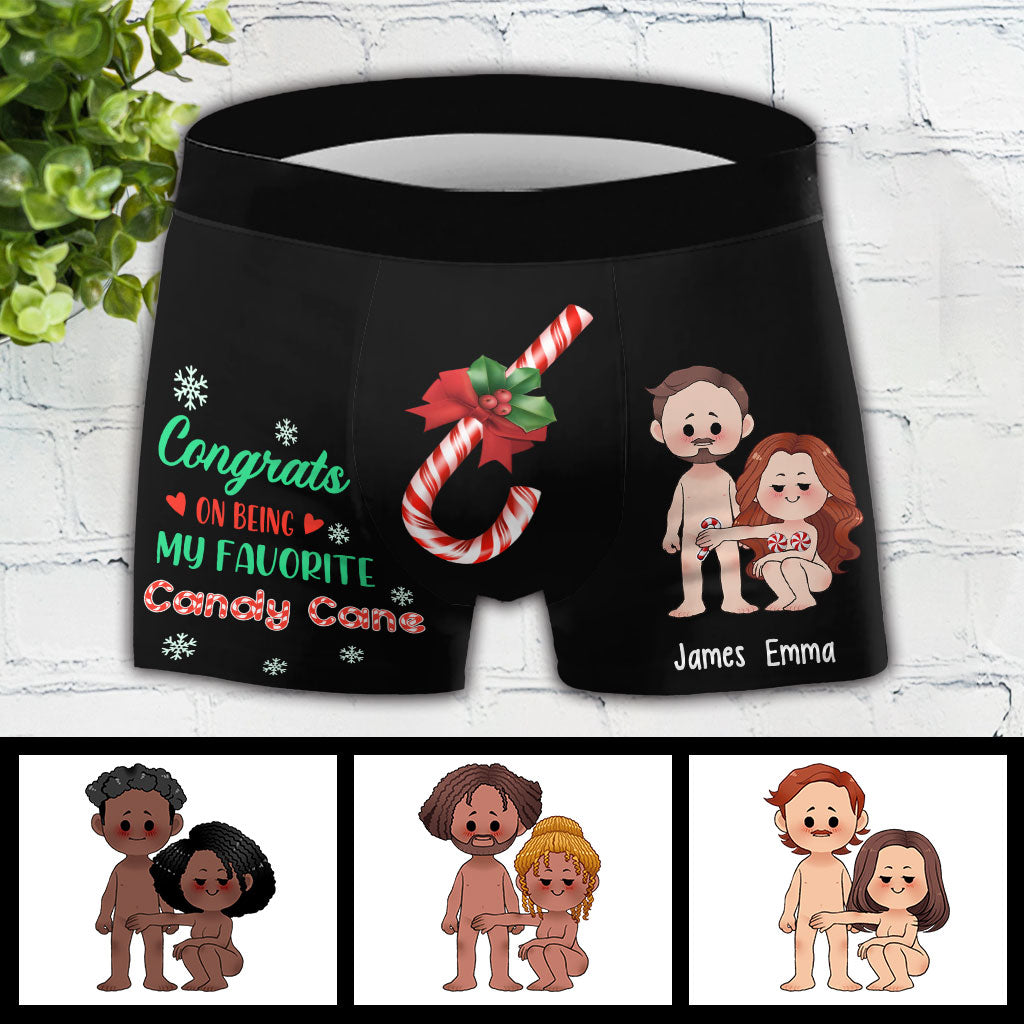 Félicitations pour être mon/ma chéri(e) préféré(e) ! – Cadeau pour mari, femme, petit ami, petite amie – Boxers personnalisés pour hommes
