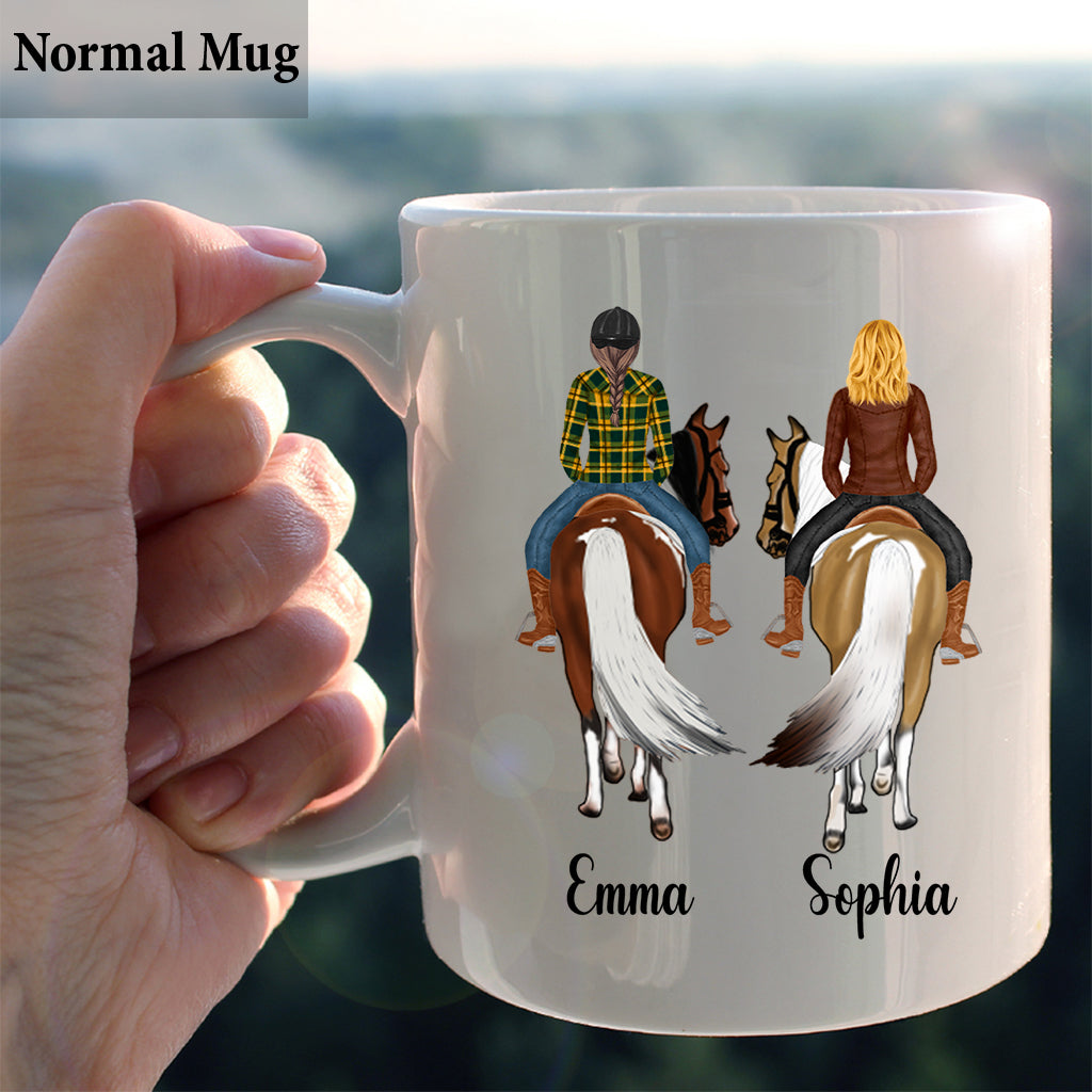 Partenaire d'équitation pour la vie - Mug personnalisé à motif cheval