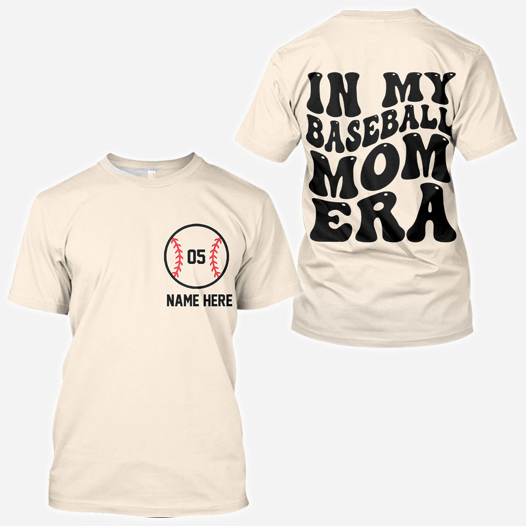 T-shirt personnalisé « À l'époque de ma maman de joueur de baseball »