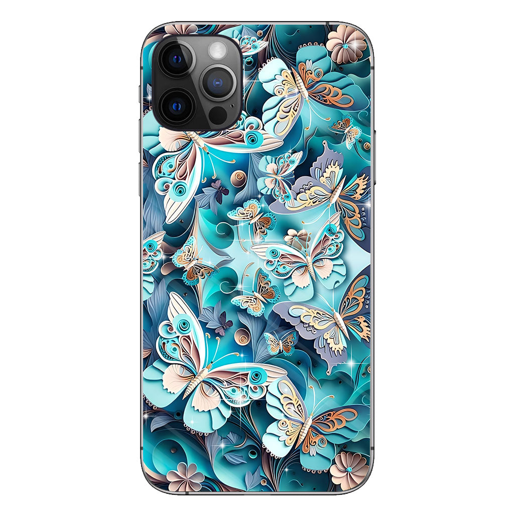 Coque de téléphone Papillons Amoureux - Coque de téléphone Papillon