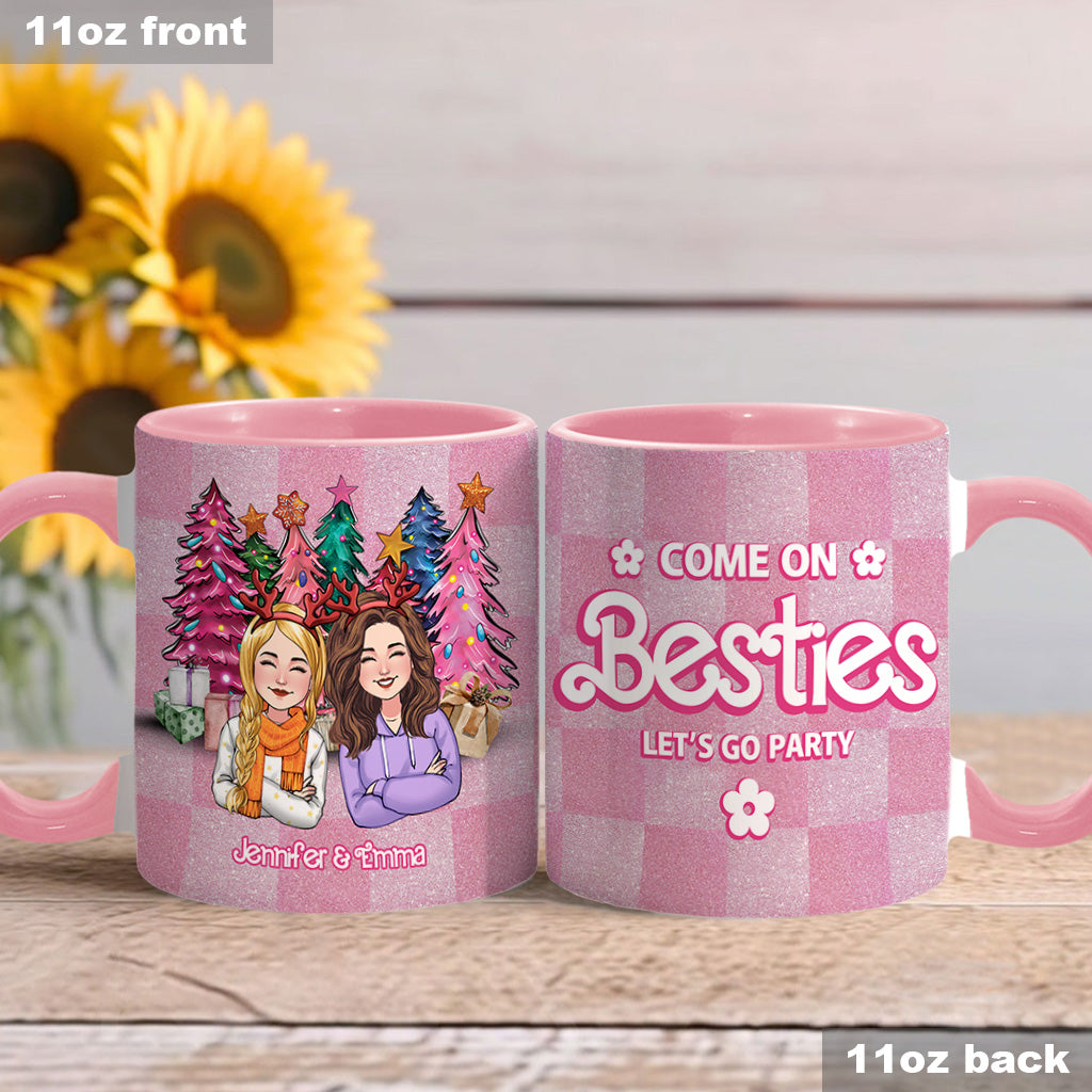 Allez les meilleures amies, on fait la fête ! - Mug personnalisé pour meilleures amies