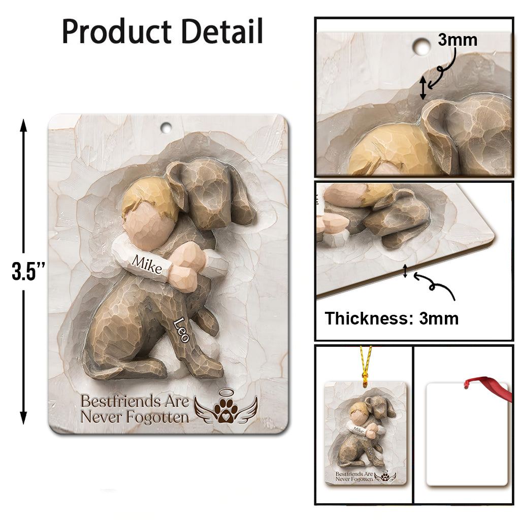 Les meilleurs amis ne sont jamais oubliés - Ornement personnalisé pour chien