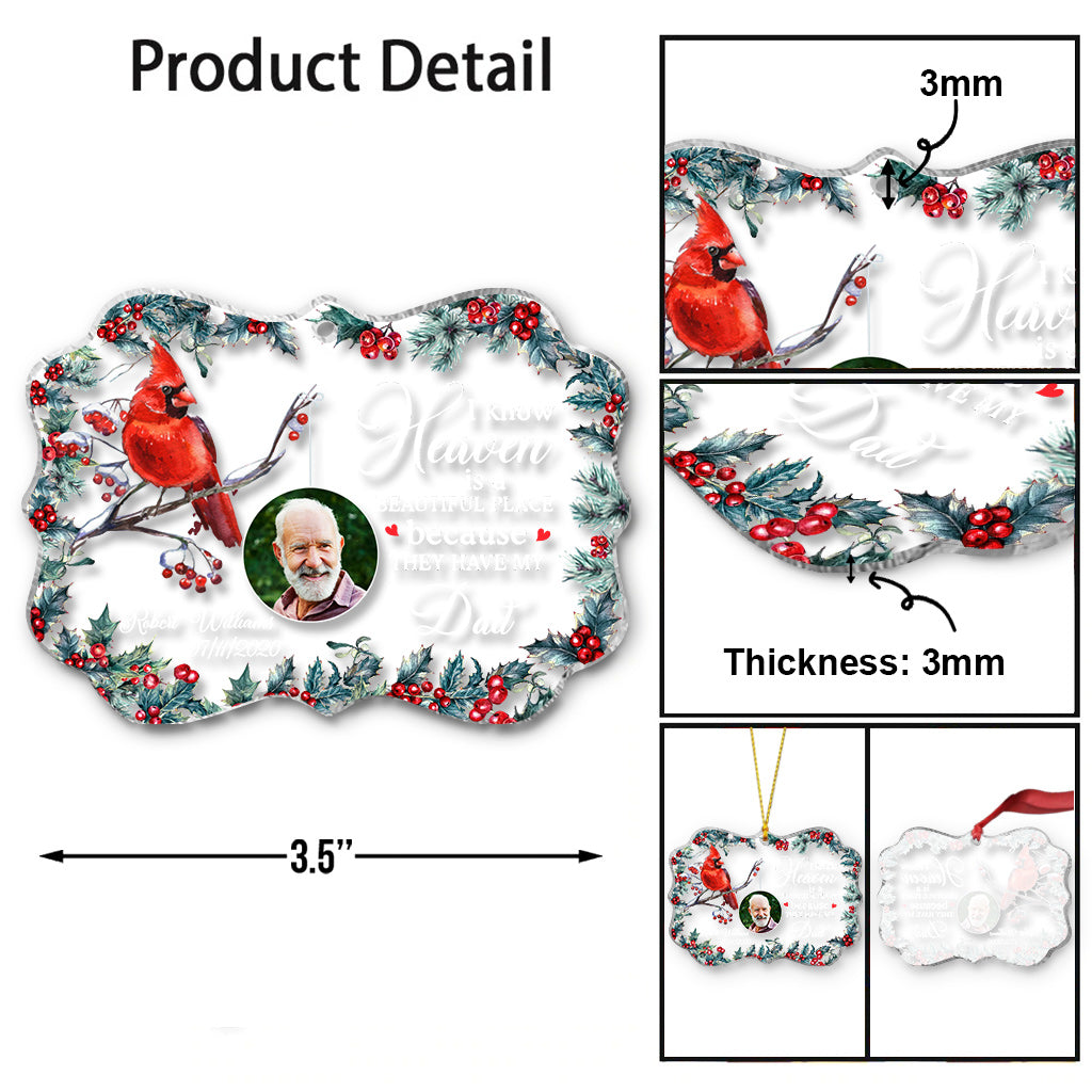 I Am Always With You - Personalized Memorial Transparent Ornament