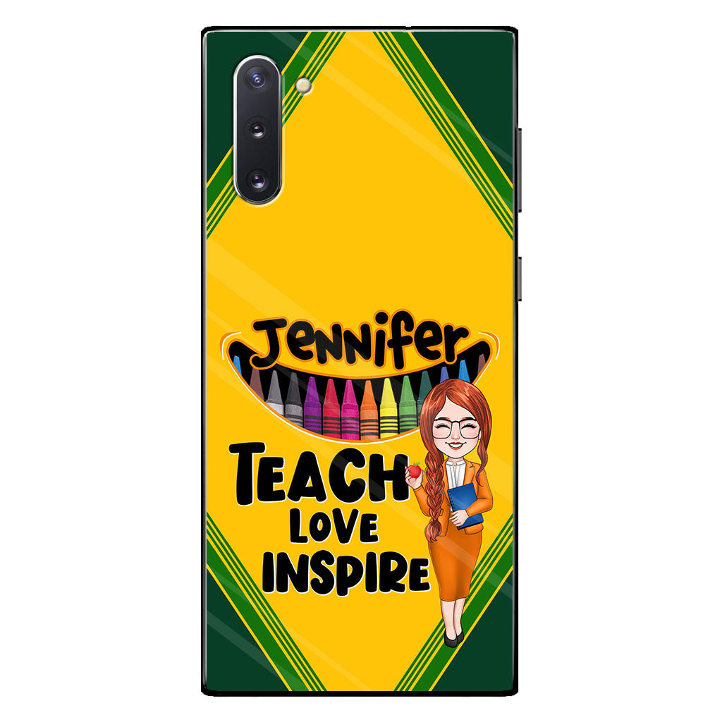 Teach Love Inspire - Personalized Teacher Phone Case
