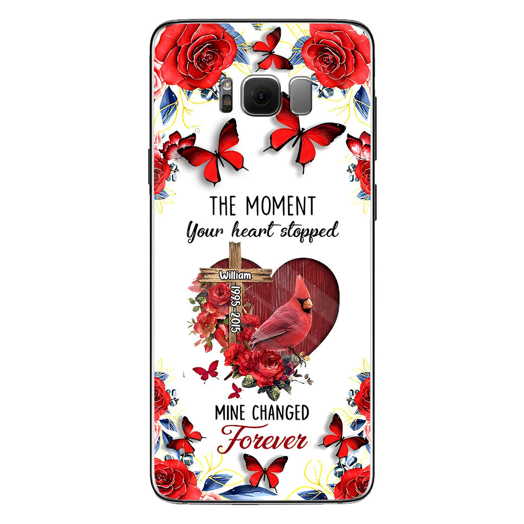 The Moment Your Heart Stopped - Personalized Memorial Phone Case