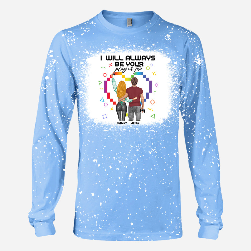 Je serai toujours ton joueur numéro 2 - T-shirt délavé personnalisé de jeu vidéo