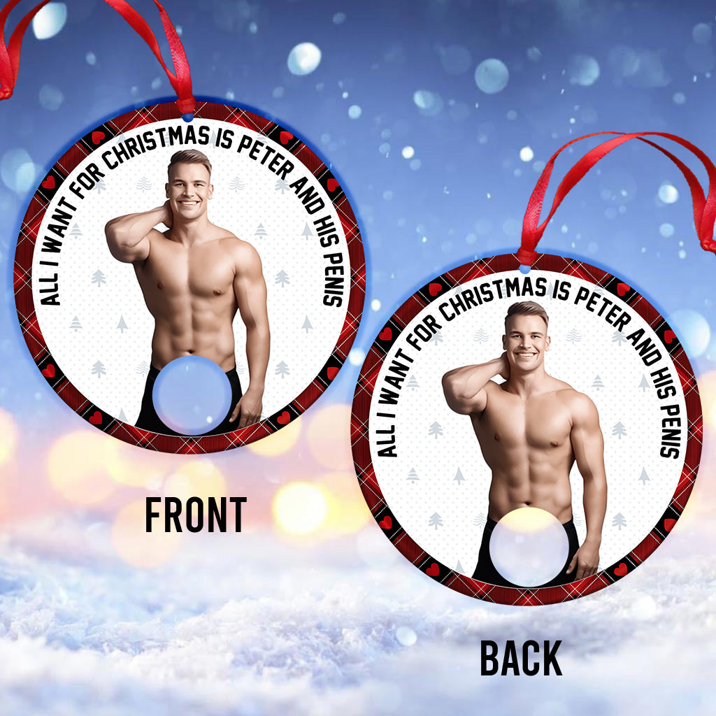 Tout ce que je veux pour Noël - Ornement personnalisé pour couple