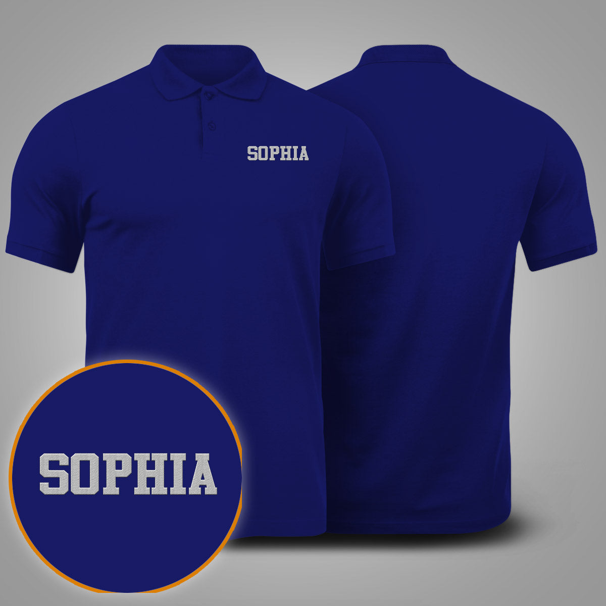 Custom Name - Personalized Step Mom Embroidered Polo Shirt