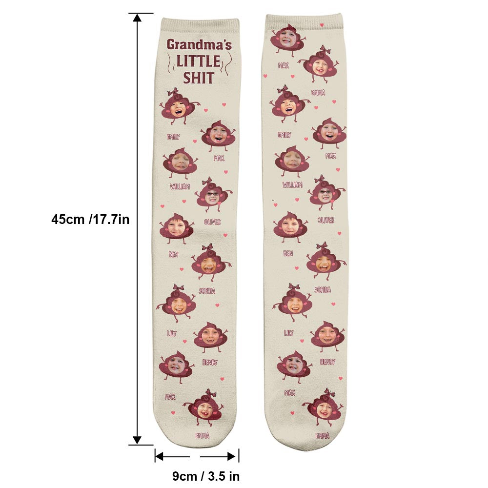 Chaussettes personnalisées « Papa Petits cons » - Cadeau pour papa, grand-mère, grand-père, maman, oncle, tante, frère, sœur