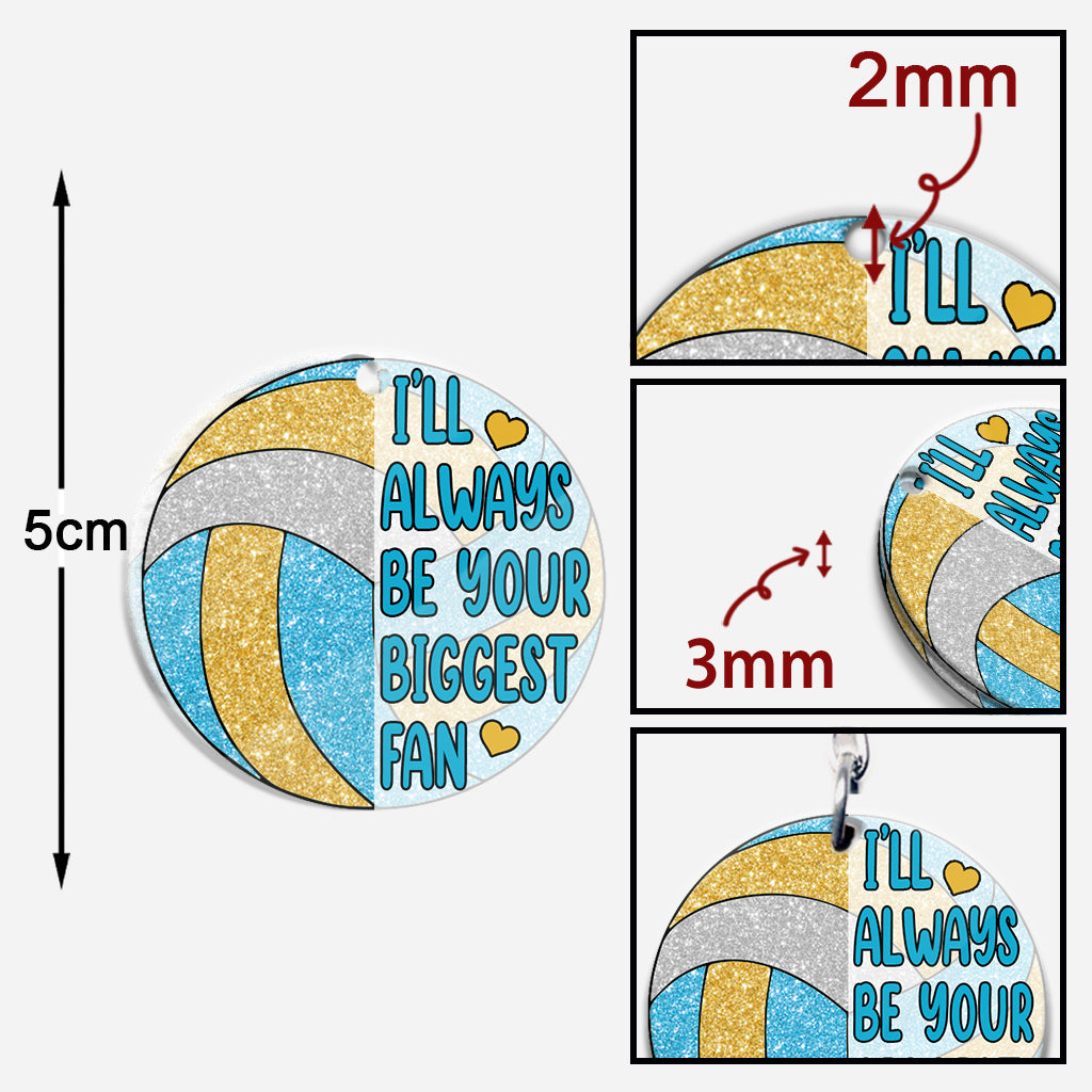 Je serai toujours ton plus grand fan - Porte-clés de volley-ball personnalisé