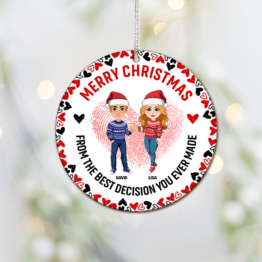 Tu es mon/ma préféré(e) - Ornement personnalisé pour couple