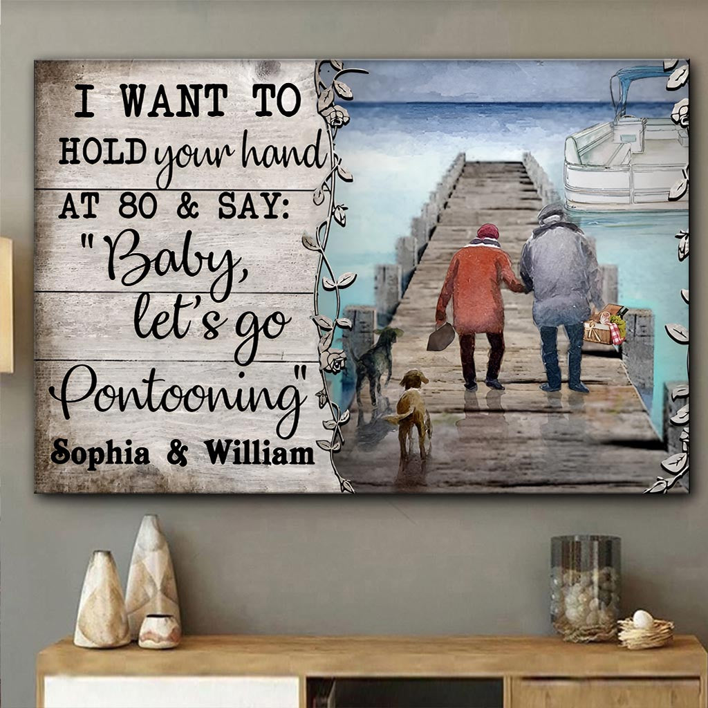 Allons faire du ponton ! - Toile et affiche personnalisées pour ponton