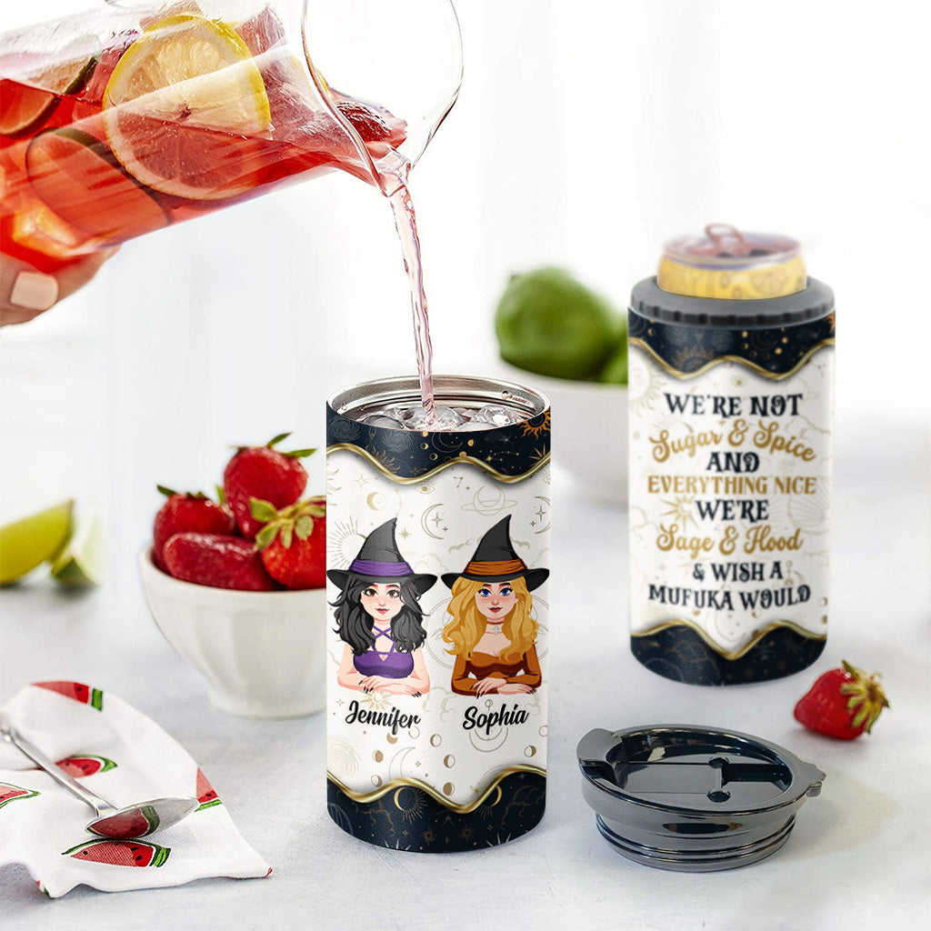 We're Not Sugar And Spice - Personalized Witch Can Cooler