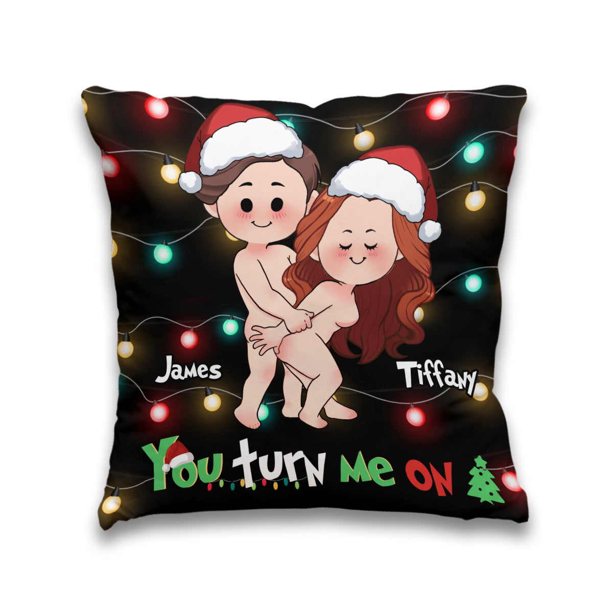 Tu m'excites - Coussin décoratif personnalisé pour couple