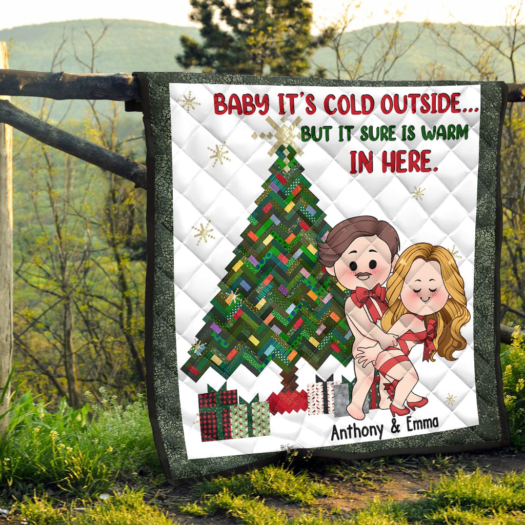 Au chaud ici - Couverture personnalisée pour couple
