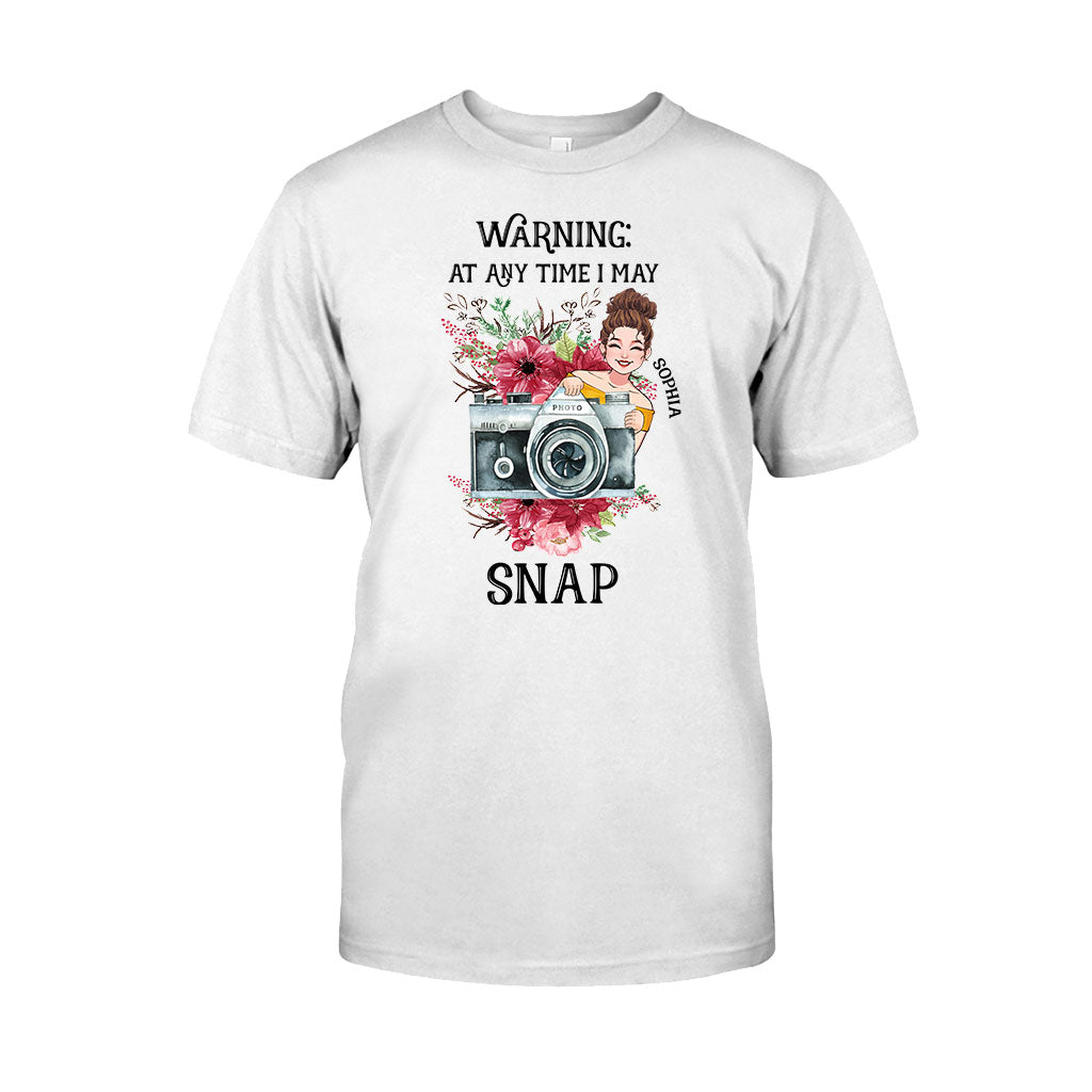 Je peux prendre des photos à tout moment - T-shirt et sweat à capuche personnalisés