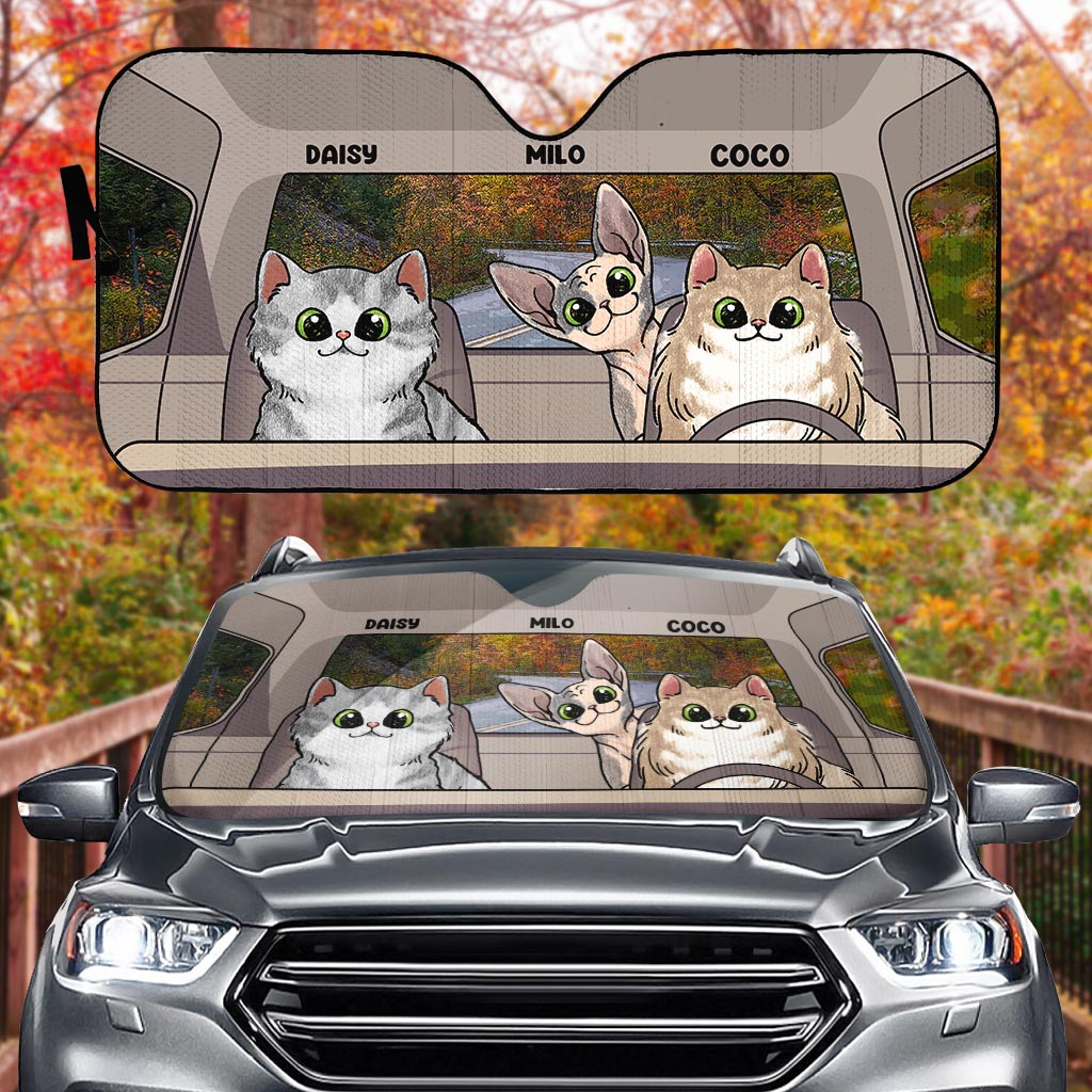 Lovely Paws - Pare-soleil personnalisé pour voiture pour chien