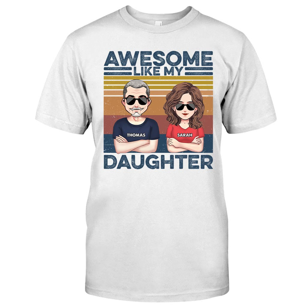 Tel père, tel fils - Cadeau pour papa - T-shirt et sweat à capuche personnalisés