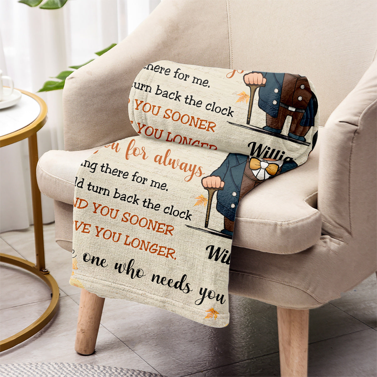 Couverture personnalisée pour couple « Je t'avais et tu m'avais ».