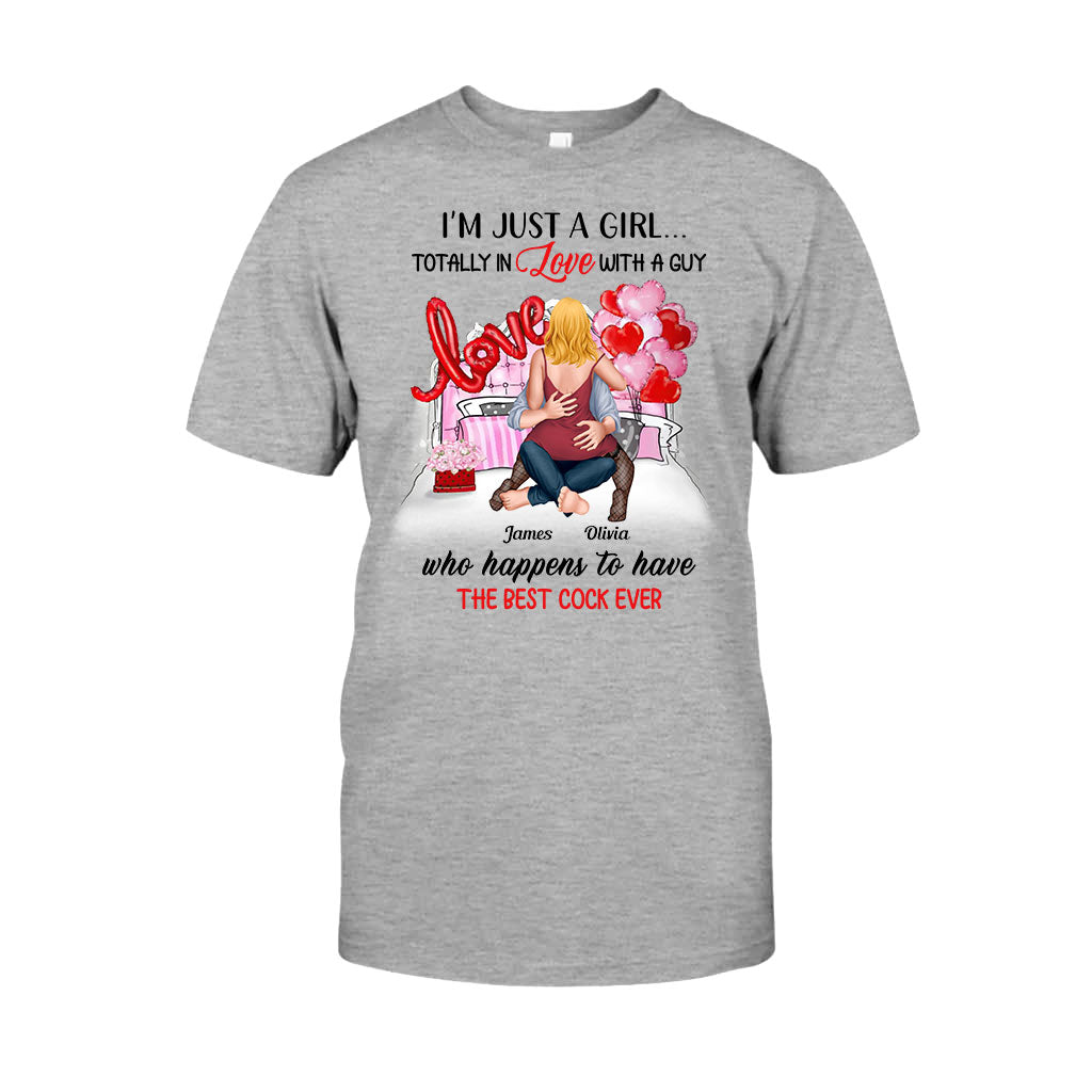 Je suis juste une fille amoureuse d'un garçon - T-shirt et sweat à capuche personnalisés pour couples