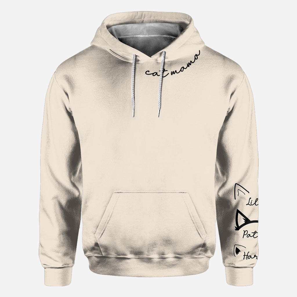 Maman Chat - T-shirt personnalisé avec motif chat