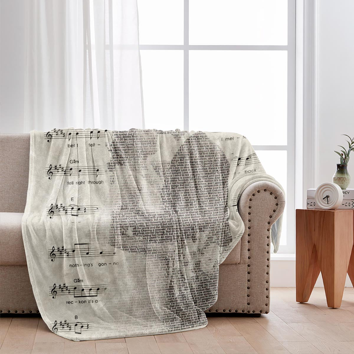 Paroles de la chanson de notre première danse - Couverture personnalisée pour mari et femme