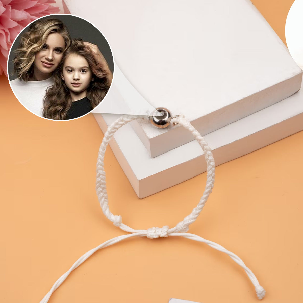 Bracelet de projection personnalisé « J’aime ma fille »