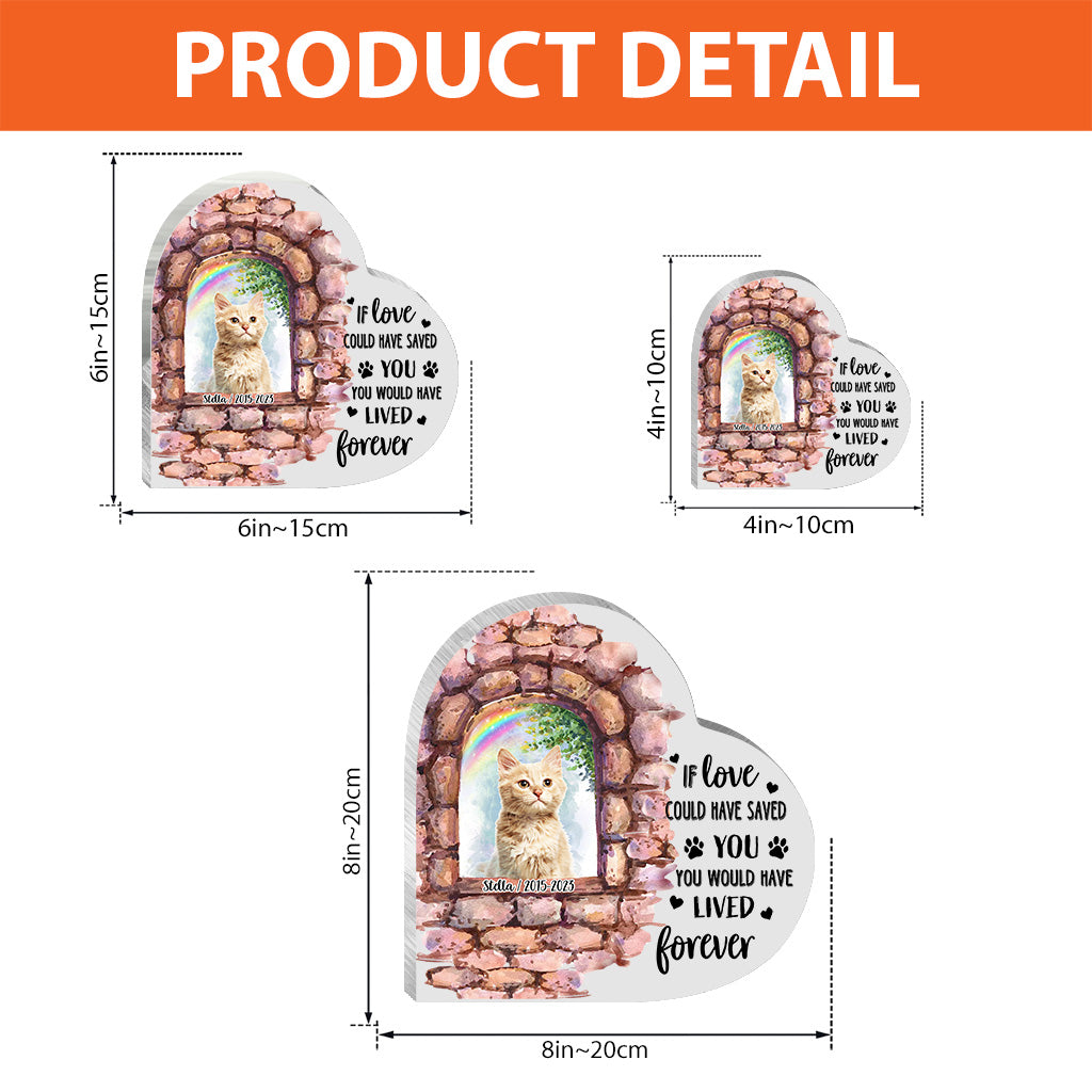 Plus à mes côtés - Plaque acrylique personnalisée pour chien, en forme de chien