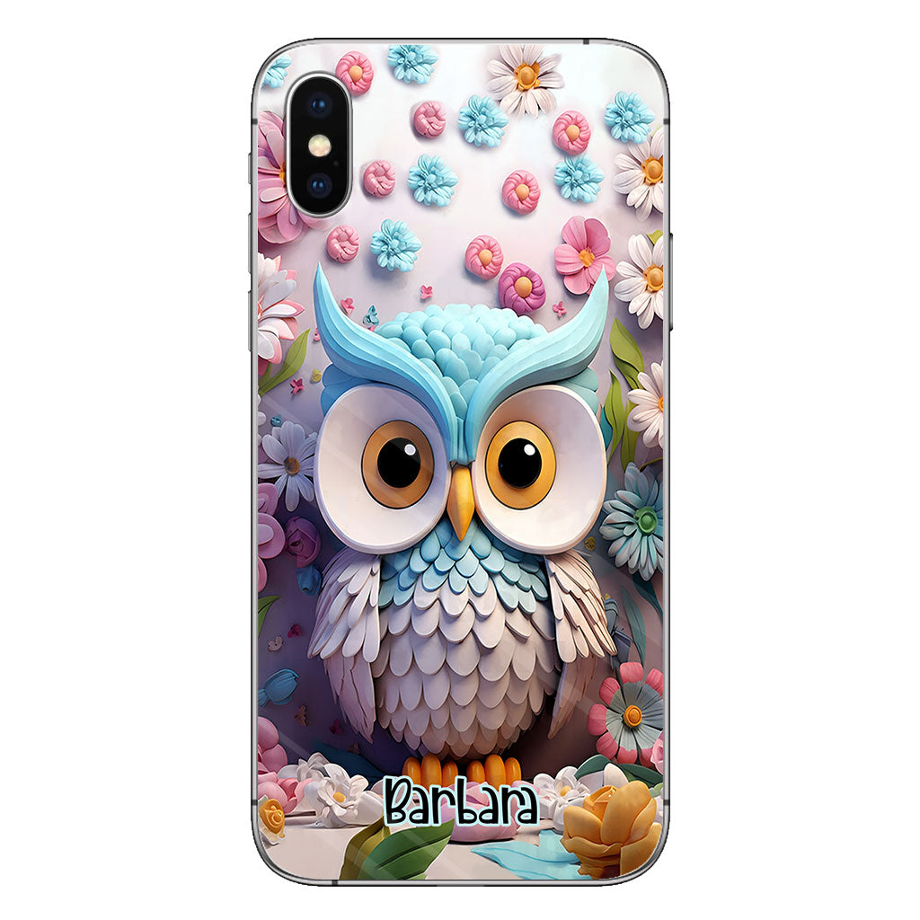 Cool Owl - Personalized Owl Phone Case