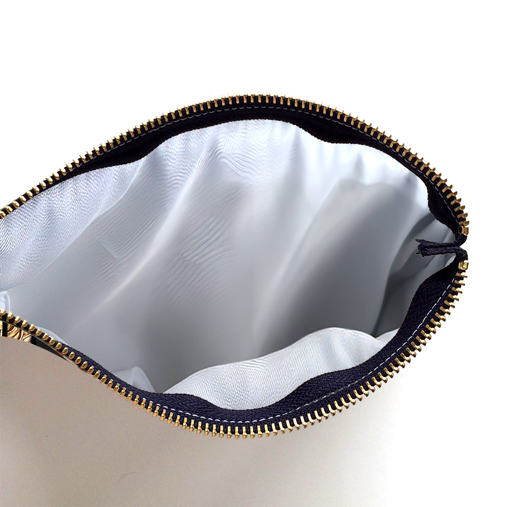 Pochette personnalisée en forme de crâne à motif floral