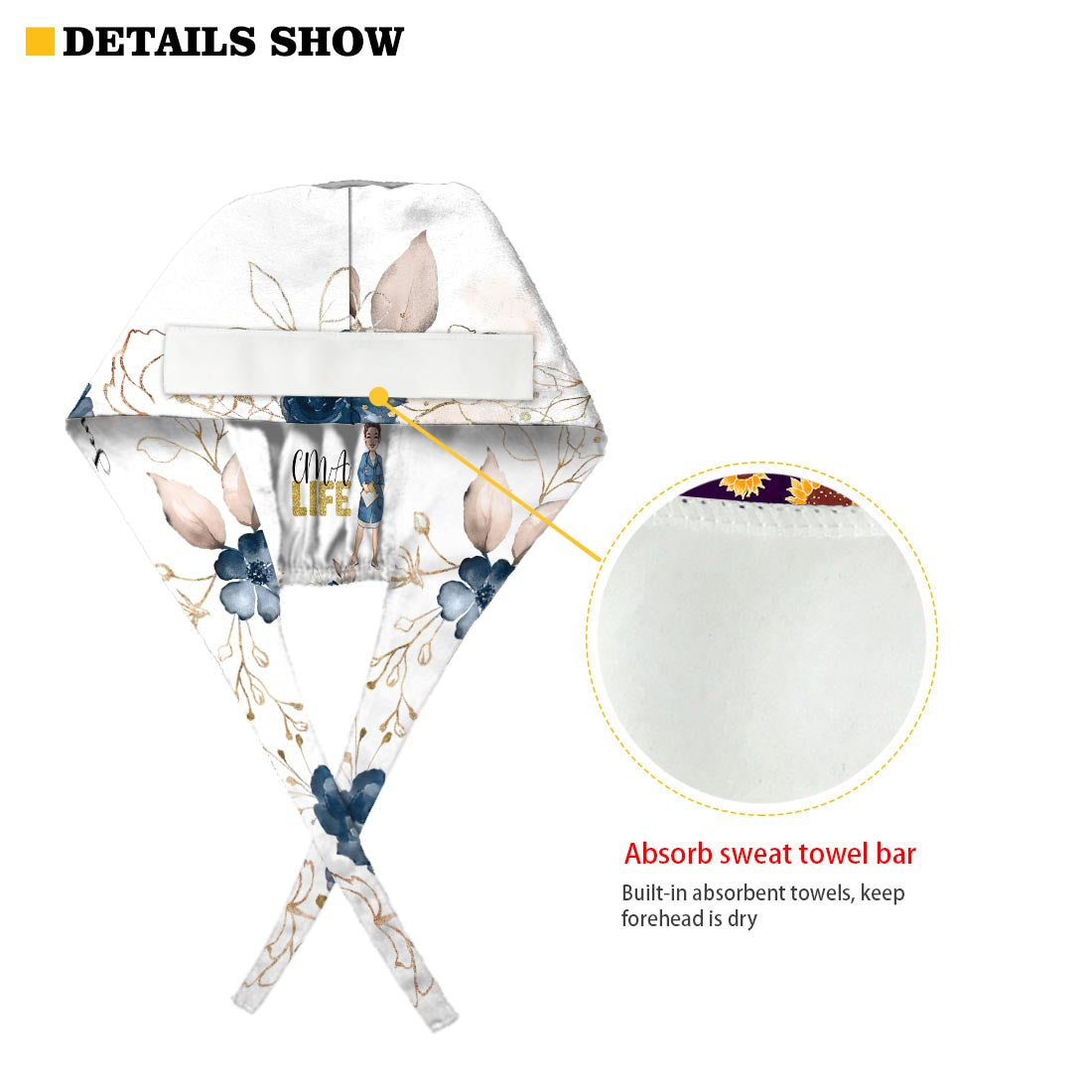 Bonnet de bloc opératoire personnalisé et enregistré