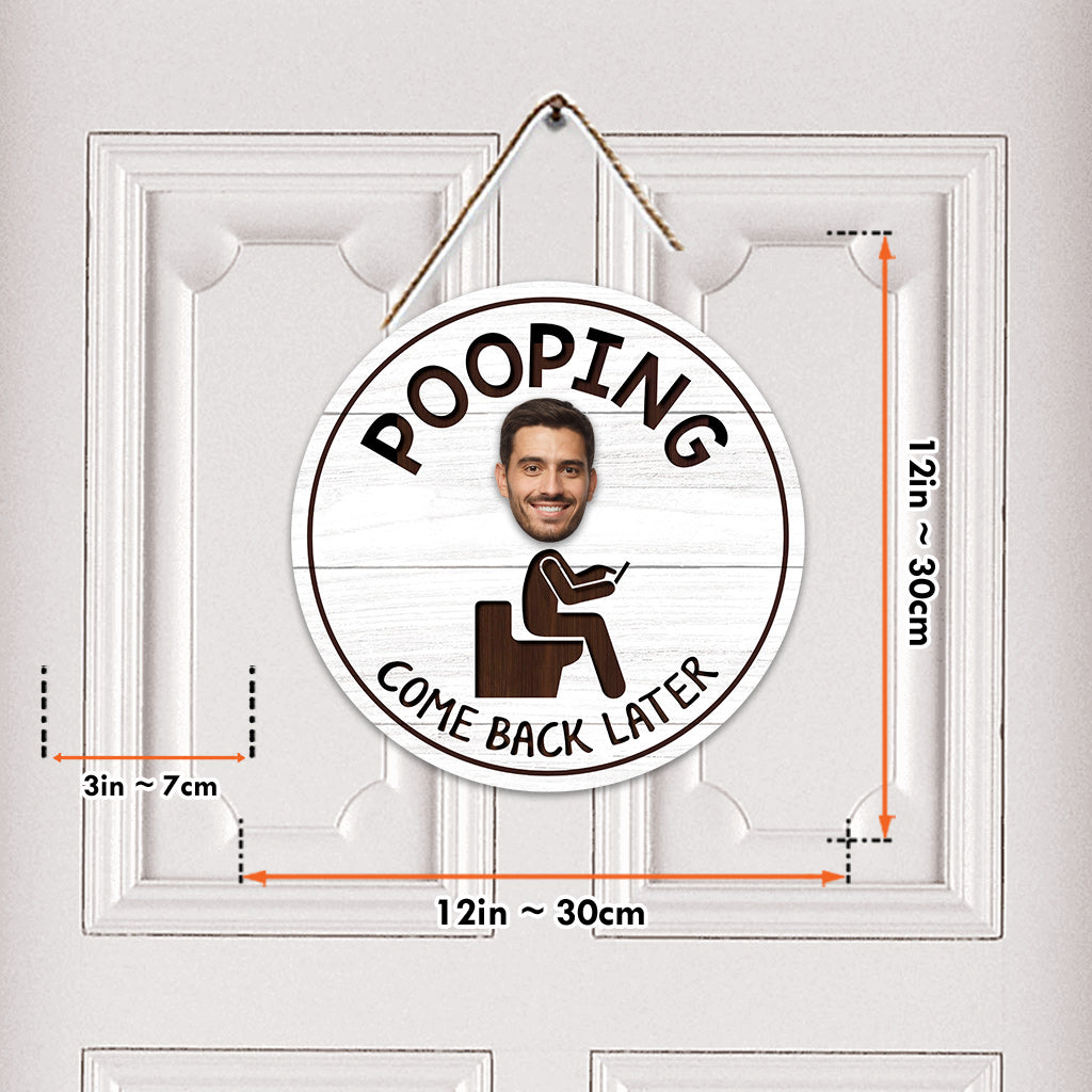Panneau humoristique pour salle de bain - Panneau en bois interchangeable et personnalisé pour couple