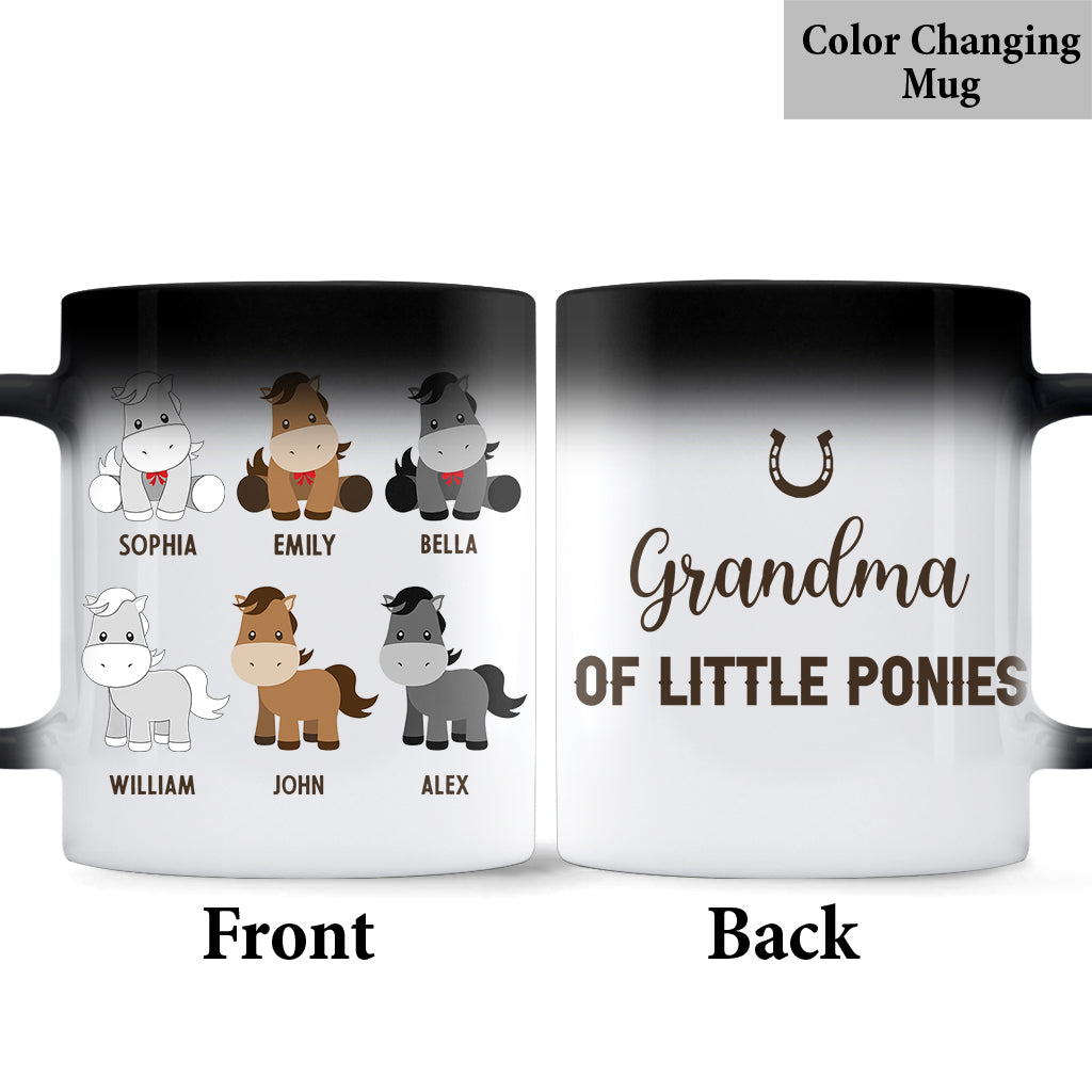 Les Petits Poneys de Papa - Cadeau sur le thème des chevaux pour papa, grand-père, mari, lui - Mug personnalisé