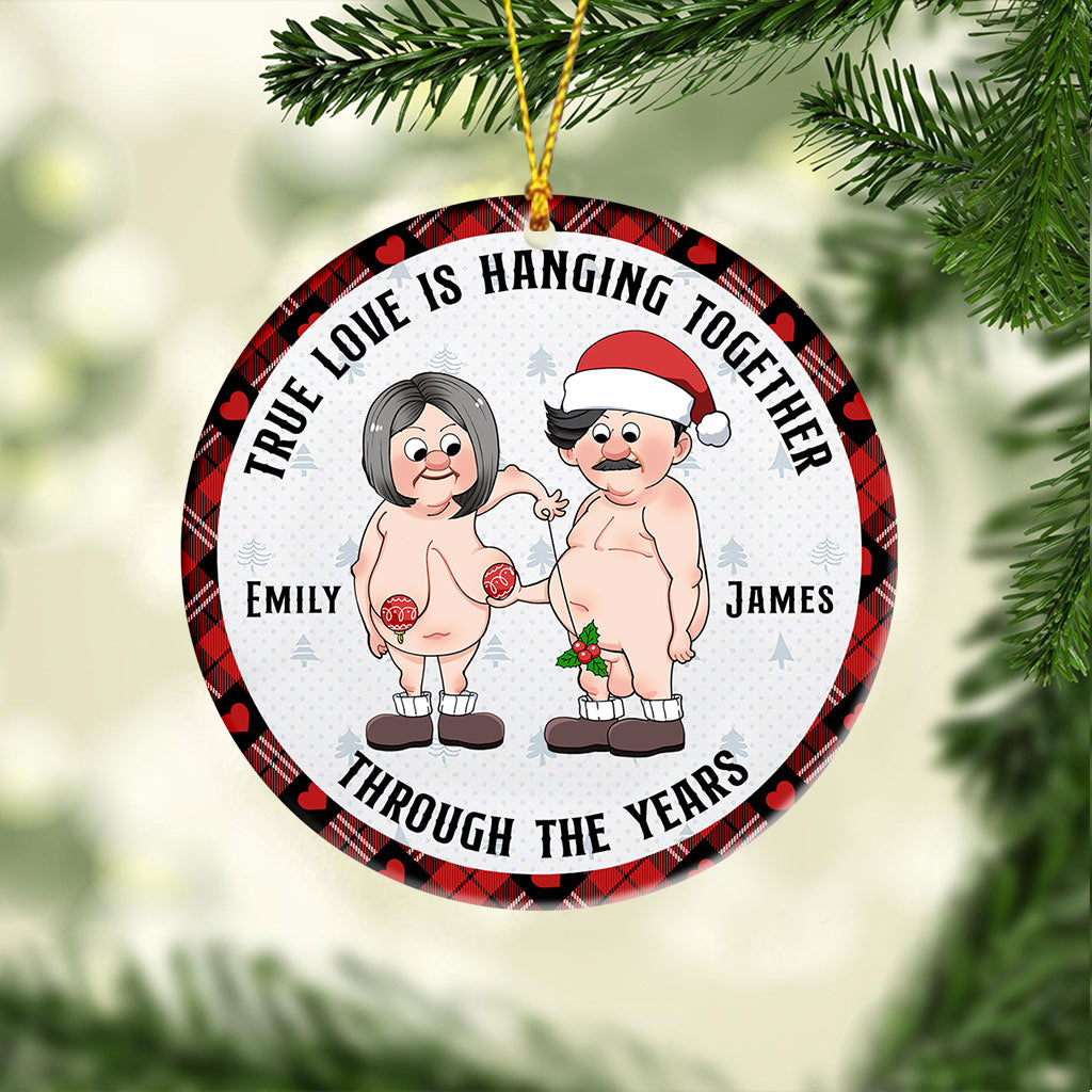 L'amour véritable, unis au fil des années - Ornement personnalisé pour couple