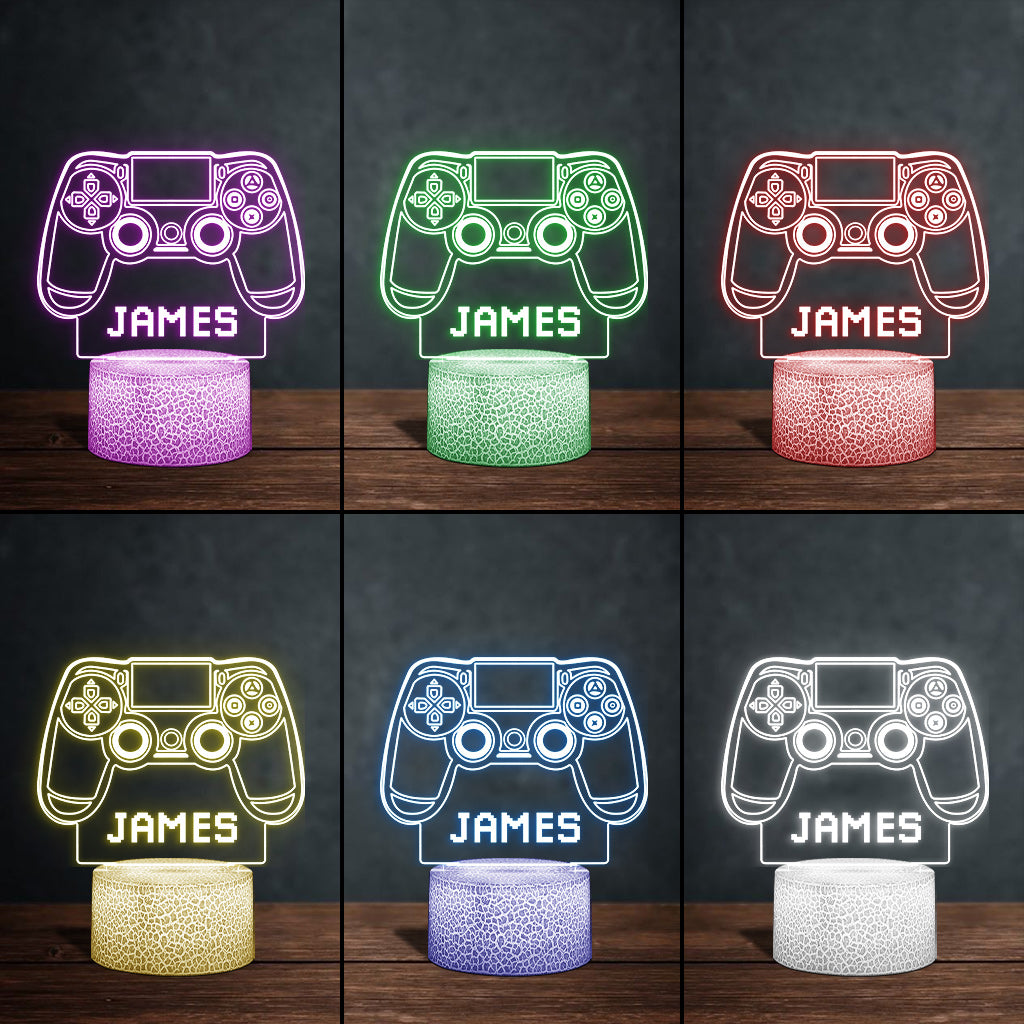 Salle de jeux - Plaque lumineuse personnalisée en forme de jeu vidéo