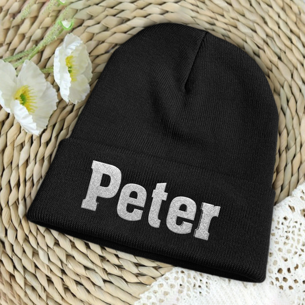 Bonnet brodé personnalisé pour papa - Nom personnalisé