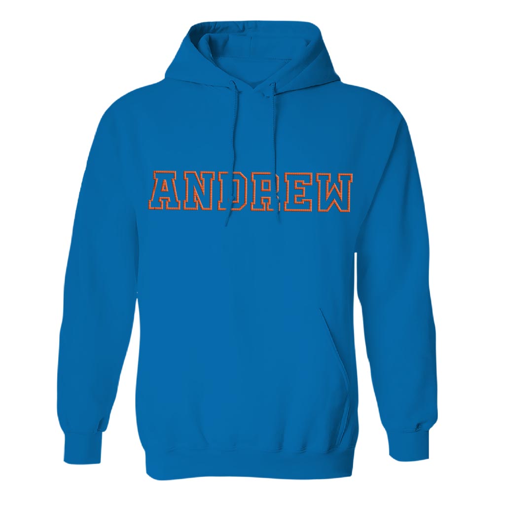 Custom Name - Personalized Step Dad Embroidered Hoodie