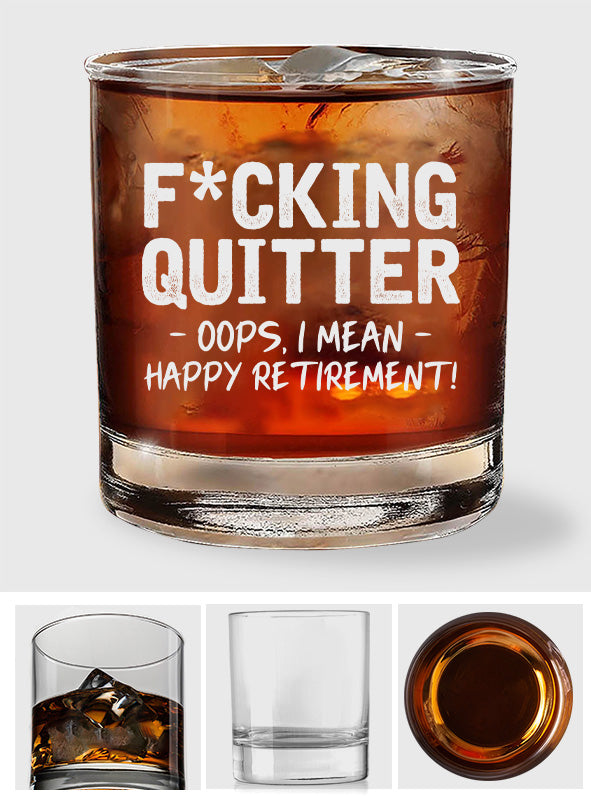 Bonne retraite - Verre à roche à la retraite