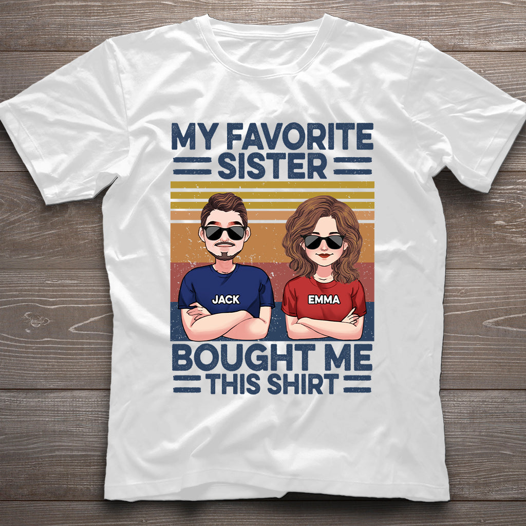 Favorite Sister - Personalized Sibling T-shirt & Hoodie