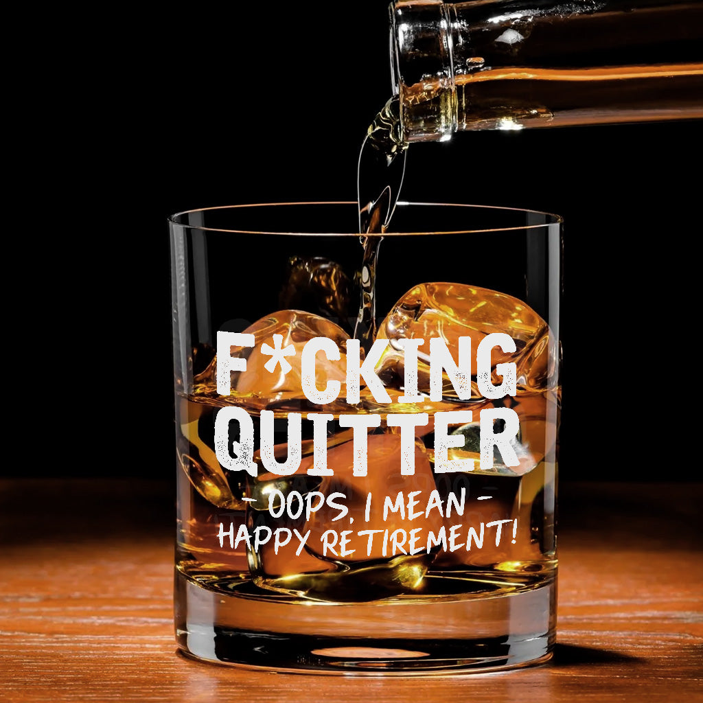 Bonne retraite - Verre à roche à la retraite