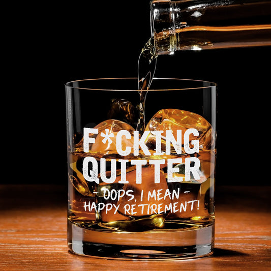 Happy Retirement - Retired Rock Glass