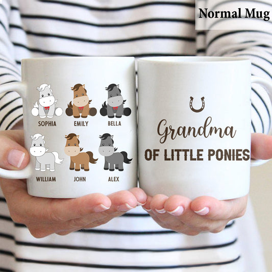 Les Petits Poneys de Papa - Cadeau sur le thème des chevaux pour papa, grand-père, mari, lui - Mug personnalisé