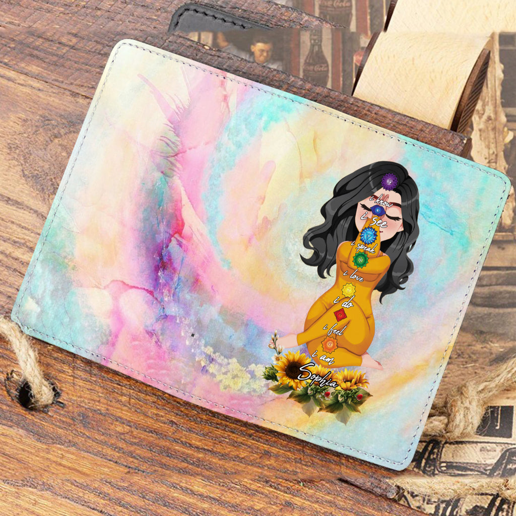 Lâchez prise - Porte-passeport de yoga personnalisé