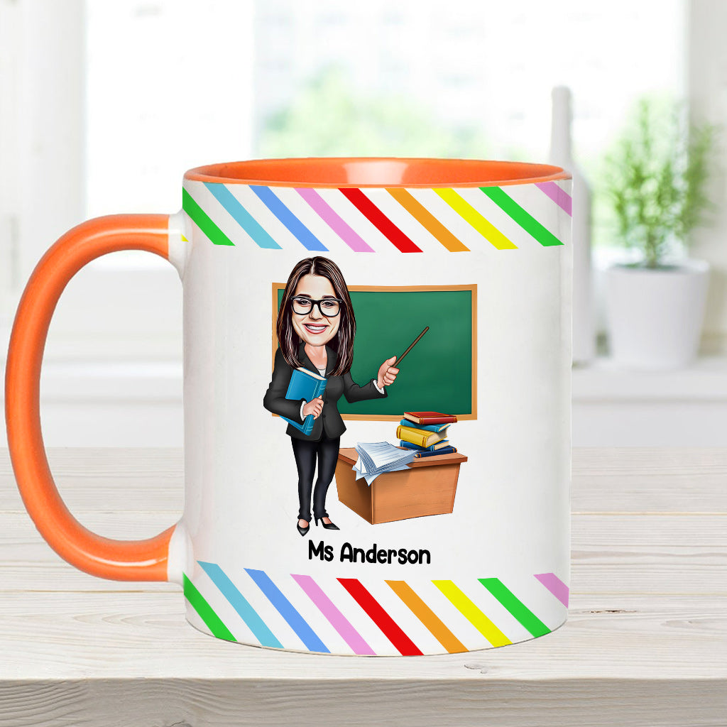 L'influence d'un bon professeur est indélébile - Mug personnalisé pour enseignants