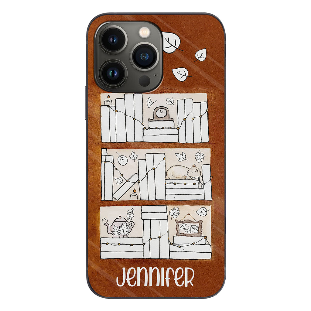 Étui de téléphone personnalisé avec suivi de lecture des quatre saisons - Étui-livre