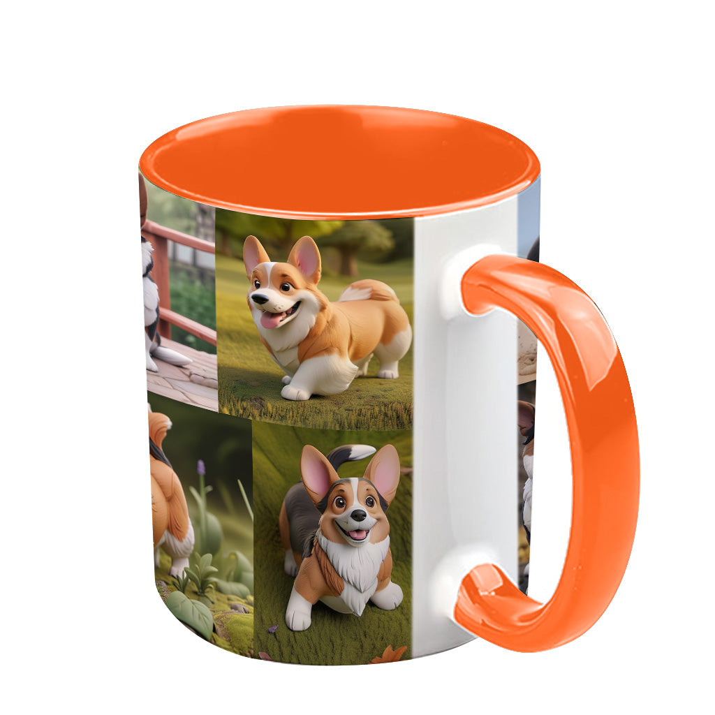 Collage de photos d'animaux de compagnie façon cartoon - Cadeau pour les amoureux des chiens et des chats - Mug personnalisé