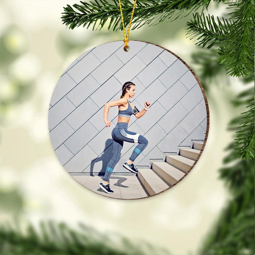 J'ai parcouru beaucoup de kilomètres - Ornement de course personnalisé